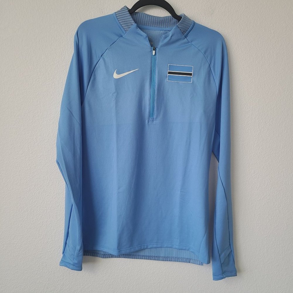 Nike Pro Elite Team Issue Botswana Racing 1/4 Zip Long Sleeve CI6096-XXX Size S